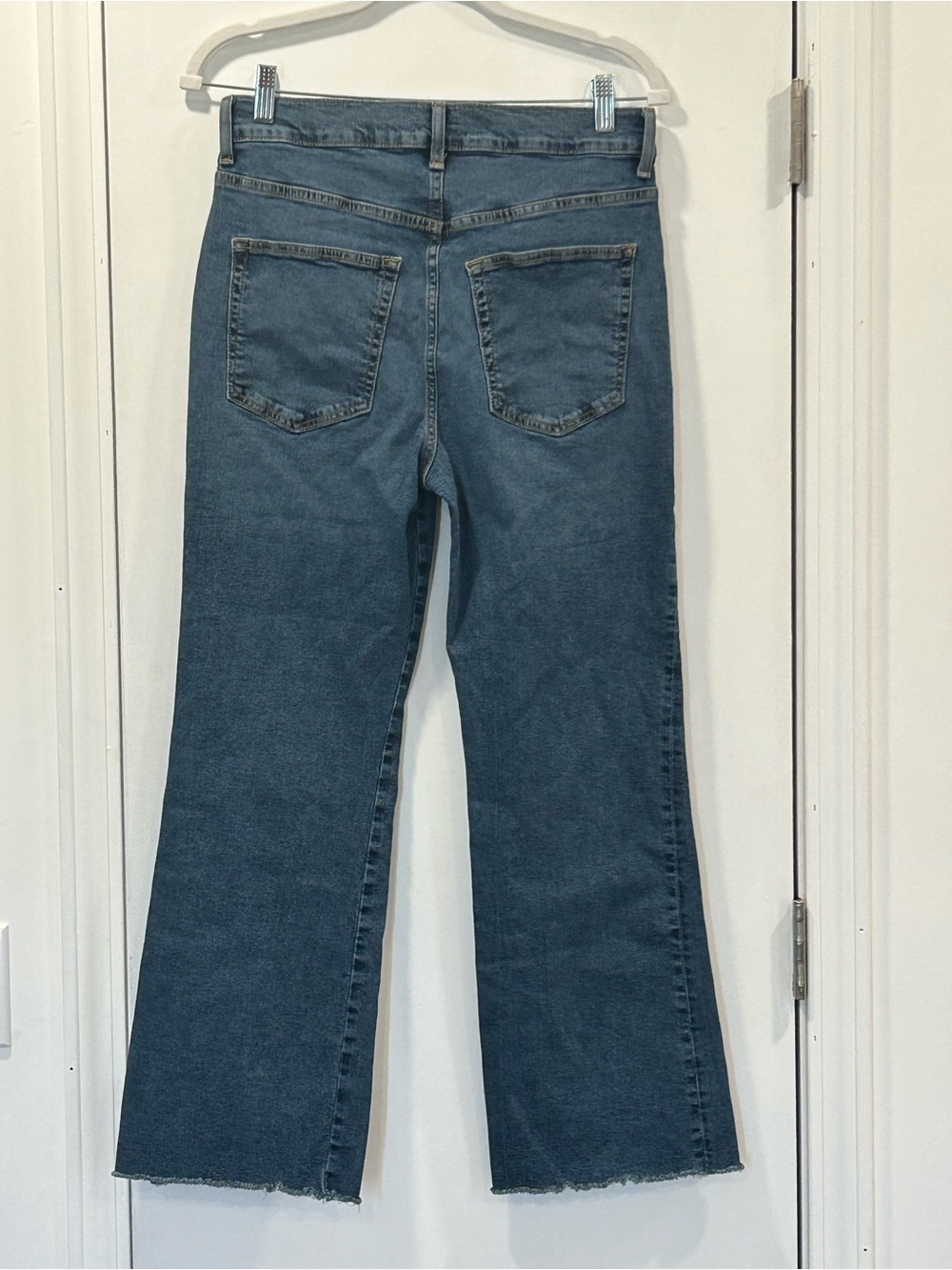 Etica Anya Dark High-Rise Flare Jeans